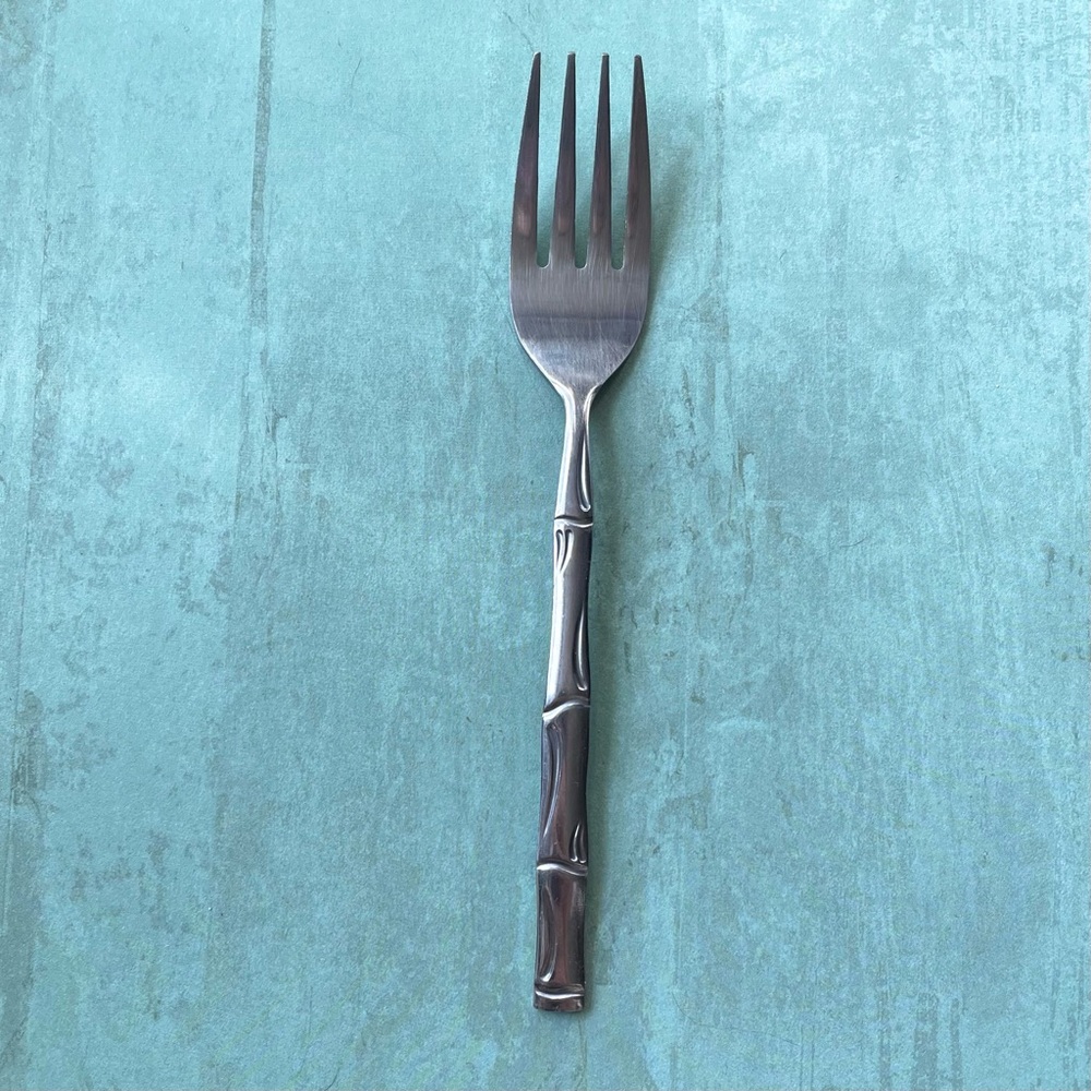 Vintage Home Concepts Silver bamboo standard dinner fork stainless MCM